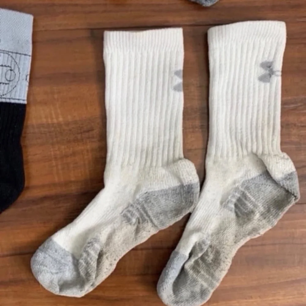 Under Armour Men’s Crew Socks Pack - Orange, Gray, Black, White